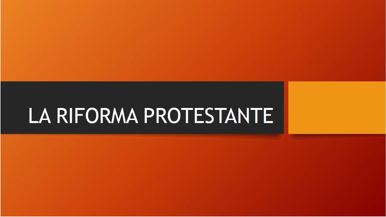 La riforma protestante: Lutero, Calvino e Zwingli.