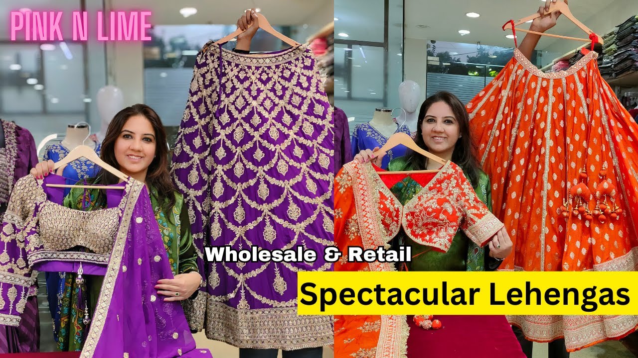 Spectacular Lehengas at Pink n Lime | Wholesale & Retail |
