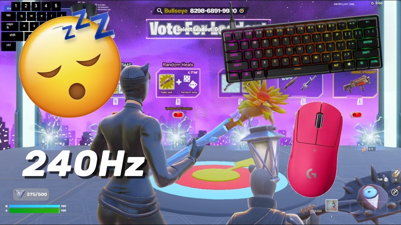 SteelSeries Apex Pro 240 FPS 4K 😴 Piece Control 🏆 Keyboard ASMR Fortnite 240Hz