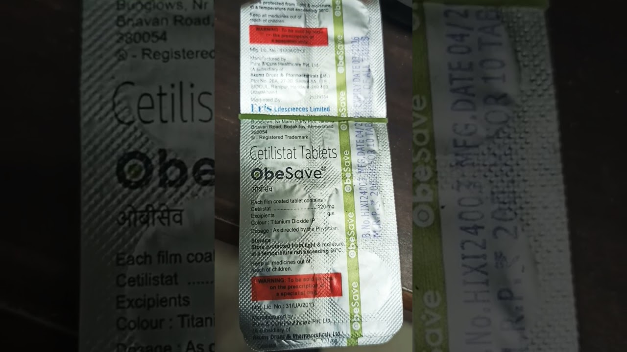 Obesave Tablet is used to aid weight loss in obese individuals. 
