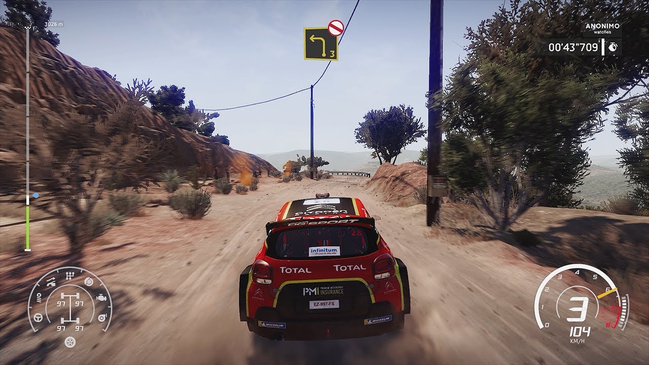 WRC 8 FIA World Rally Championship (PC) - Gameplay | No Commentary