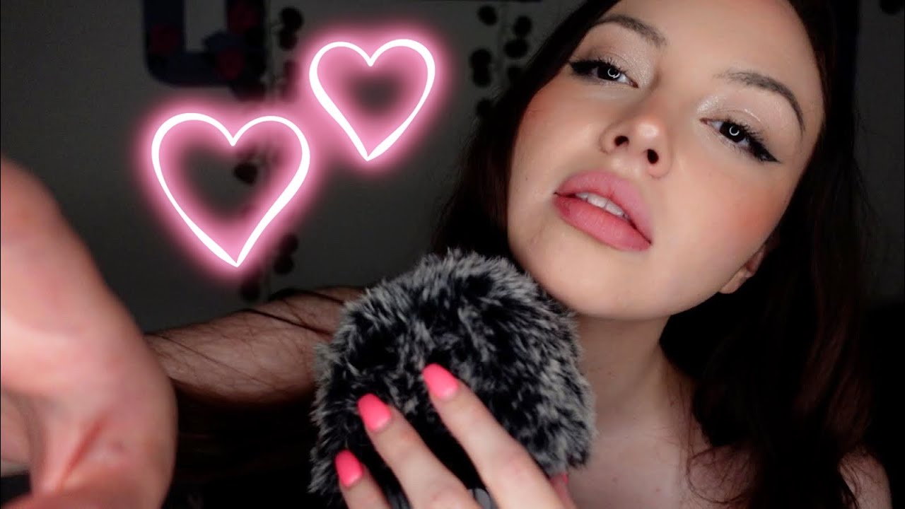 ASMR Girl Compliments You 💕 Words of Affirmation (whisper, face touching, fluffy mic brushing)