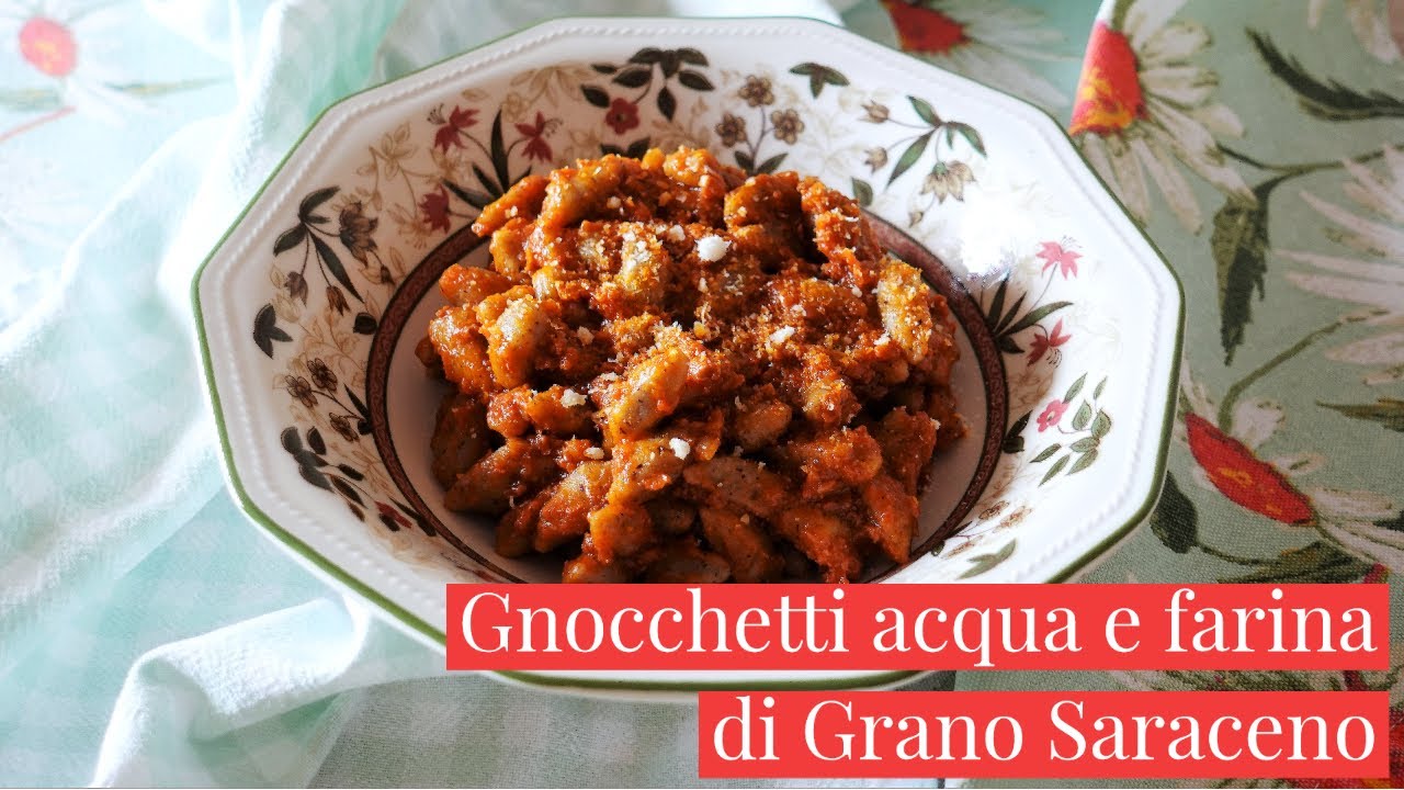 GNOCCHETTI ACQUA E FARINA SENZA GLUTINE-con Farine Naturali, Riso e Grano Saraceno-Cucina dei Senza