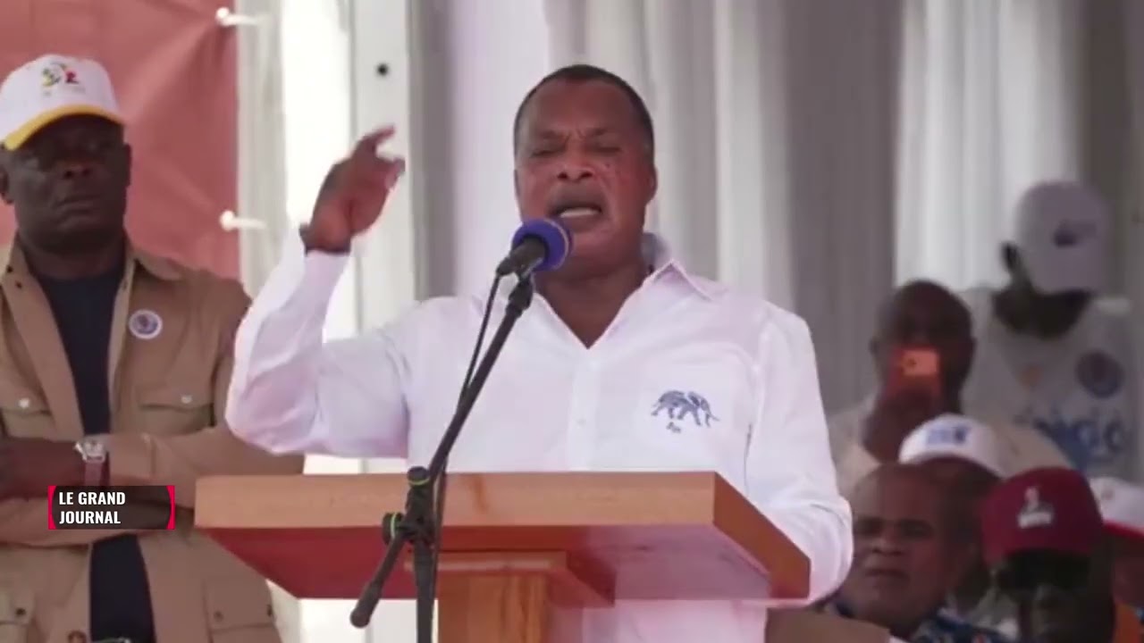DENIS SASSOU NGUESSO LANCE SA CAMPAGNE POUR LA PRESIDENTIELLE A POINTE-NOIRE