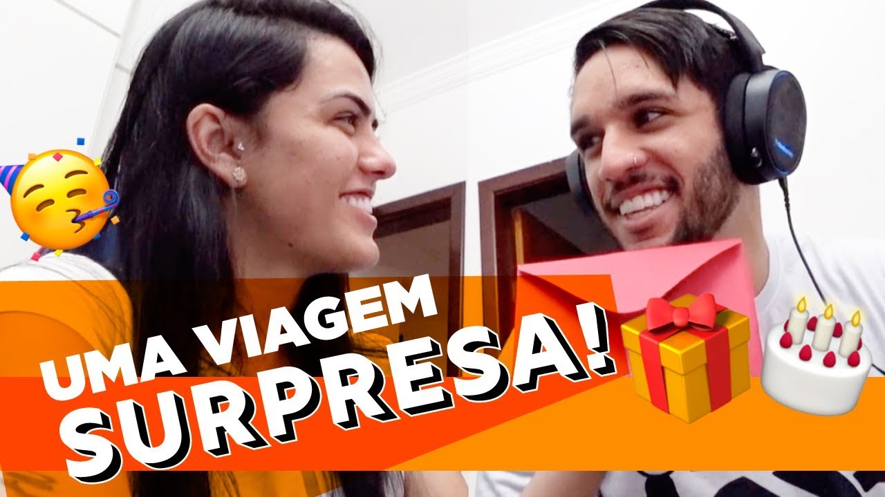 O MELHOR PRESENTE DE ANIVERSÁRIO QUE JÁ DEI PRA ELE ft. Lucas Lira | Sunaika Bruna