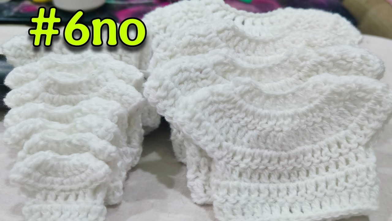 Crochet Woolen Top or Choli for 6 No. Laddu Gopal | Easy Tutorial | 5 to 5.5 Inch Murti Dress