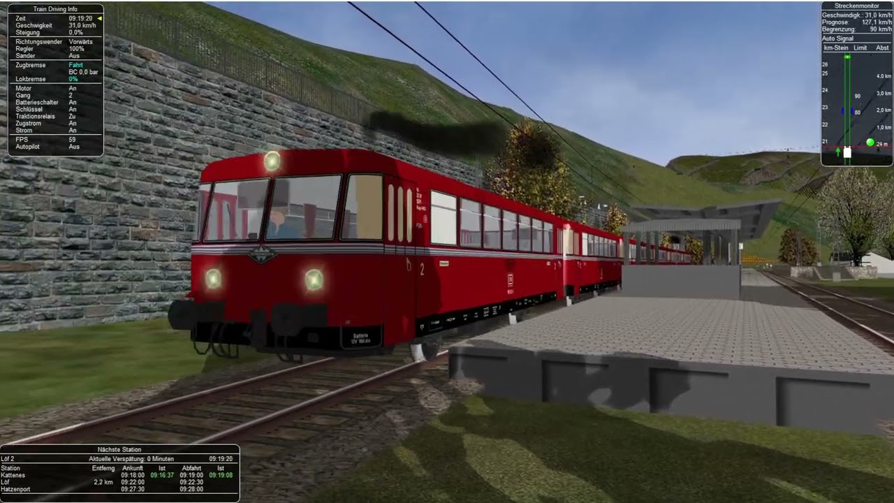 Microsoft Train Simulator Gameplay HD  -  GR  -  Moselbahn  - Nahverkehr 2/7