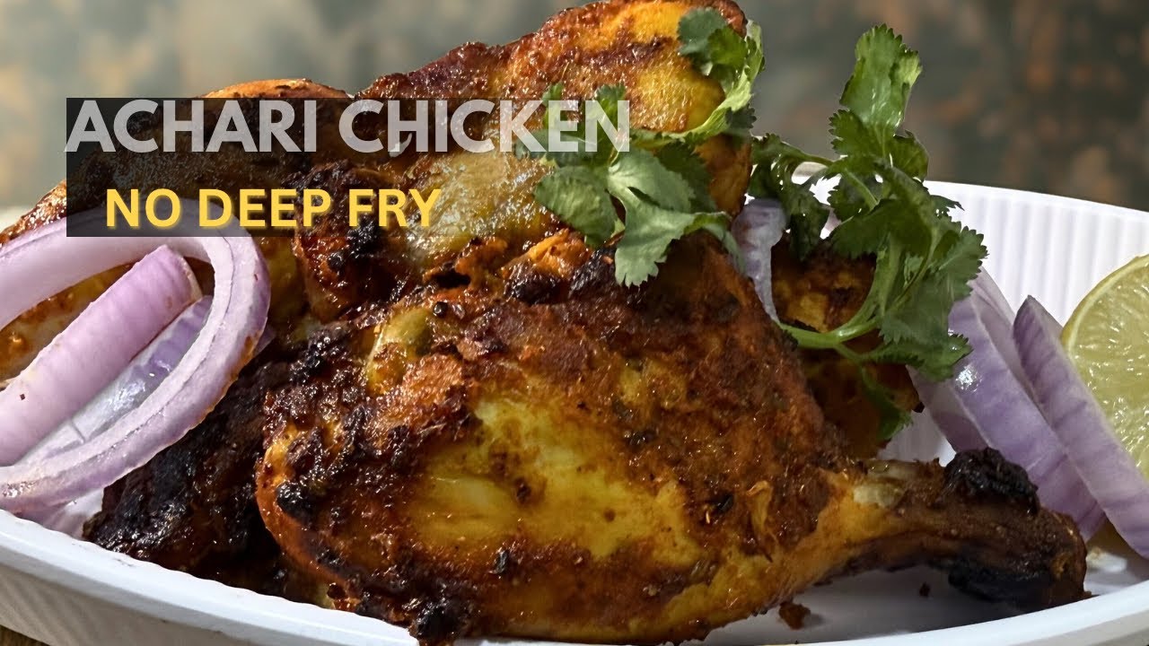 Achari Masala Chicken Drumsticks | Air Fryer Crispy & Juicy Recipe (No Deep Fry)
