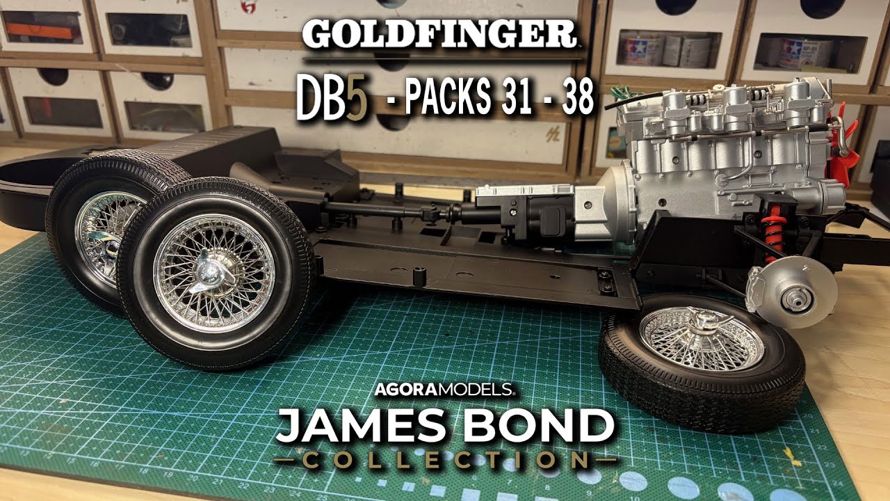 Creating Goldfinger’s Aston Martin DB5 with Regular Wheels – Agora Models Partwork
