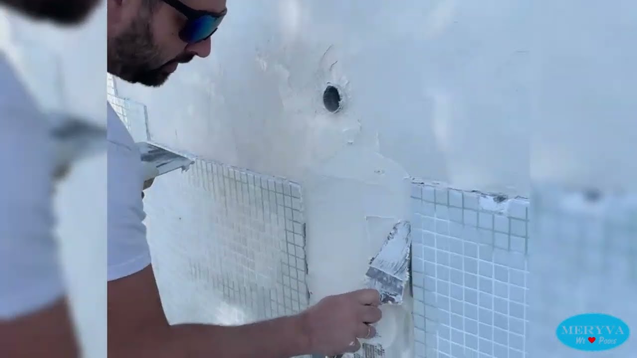🏊‍♂️🔧 Reparación parcial en piscina de villa privada 🔧🏊‍♀️