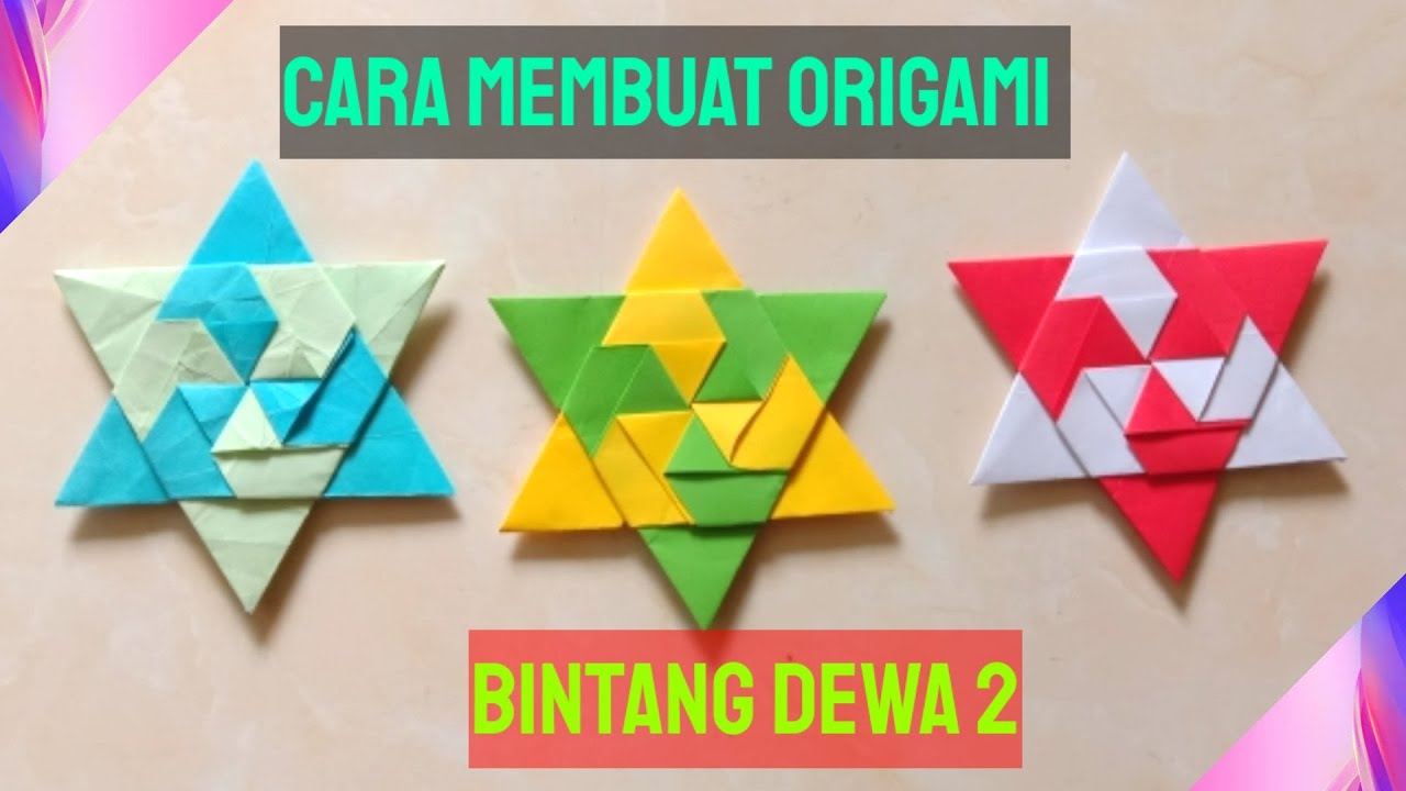 Cara Membuat Origami Bintang Dewa 2