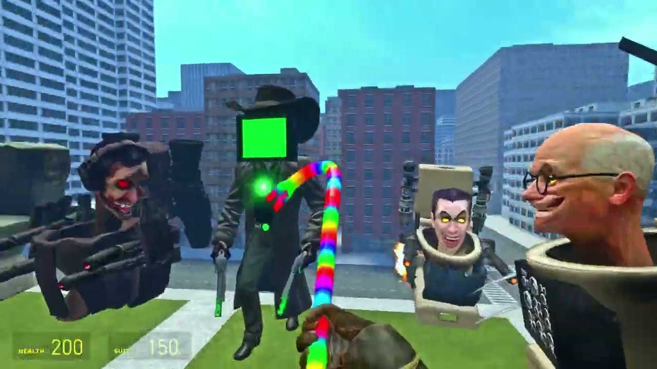 New Projectorman Mecha Boss & Future Cameraman Vs Gman Upgraded Skibidi Toilet In Gta 5