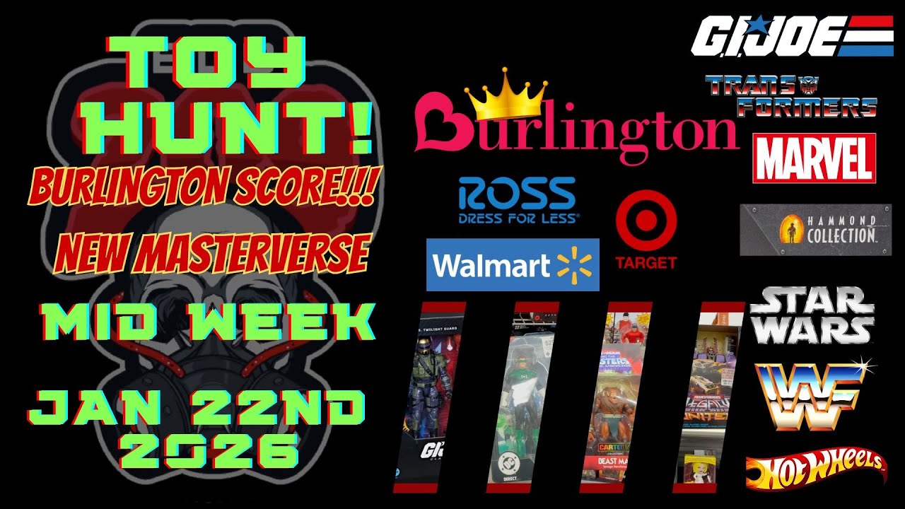 BURLINGTON WINS!! TOY HUNTING AND FINDING NEW ACTION FIGURES JAN 22nd  MCFARLANE GI JOE SPIDERMAN