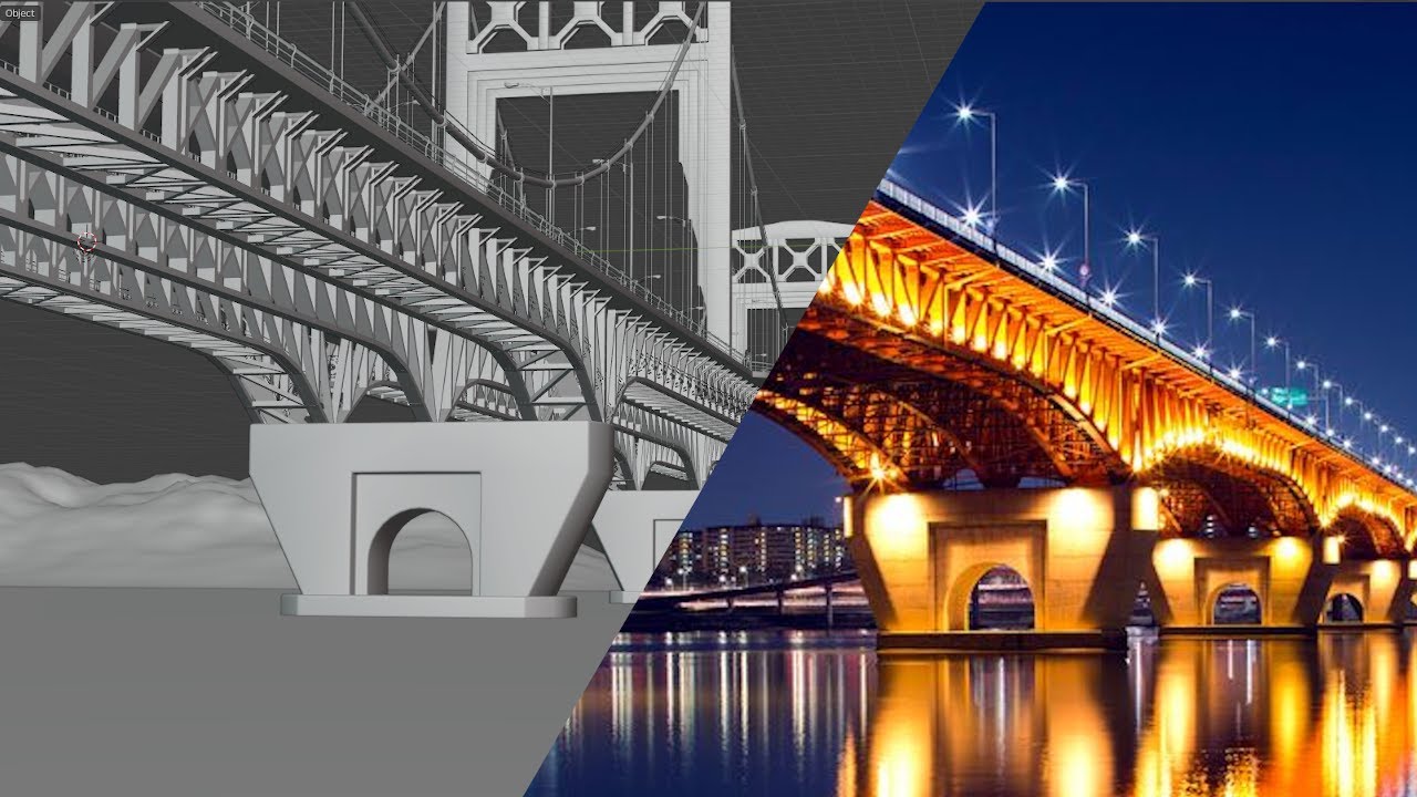 Blender Bridge Realistic Modeling Tutorial