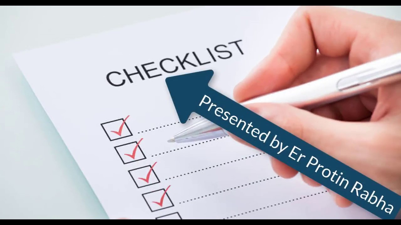 CHECKLIST FOR PCC | How to make checklist for PCC | PCC checklist | checklist format for PCC | #17