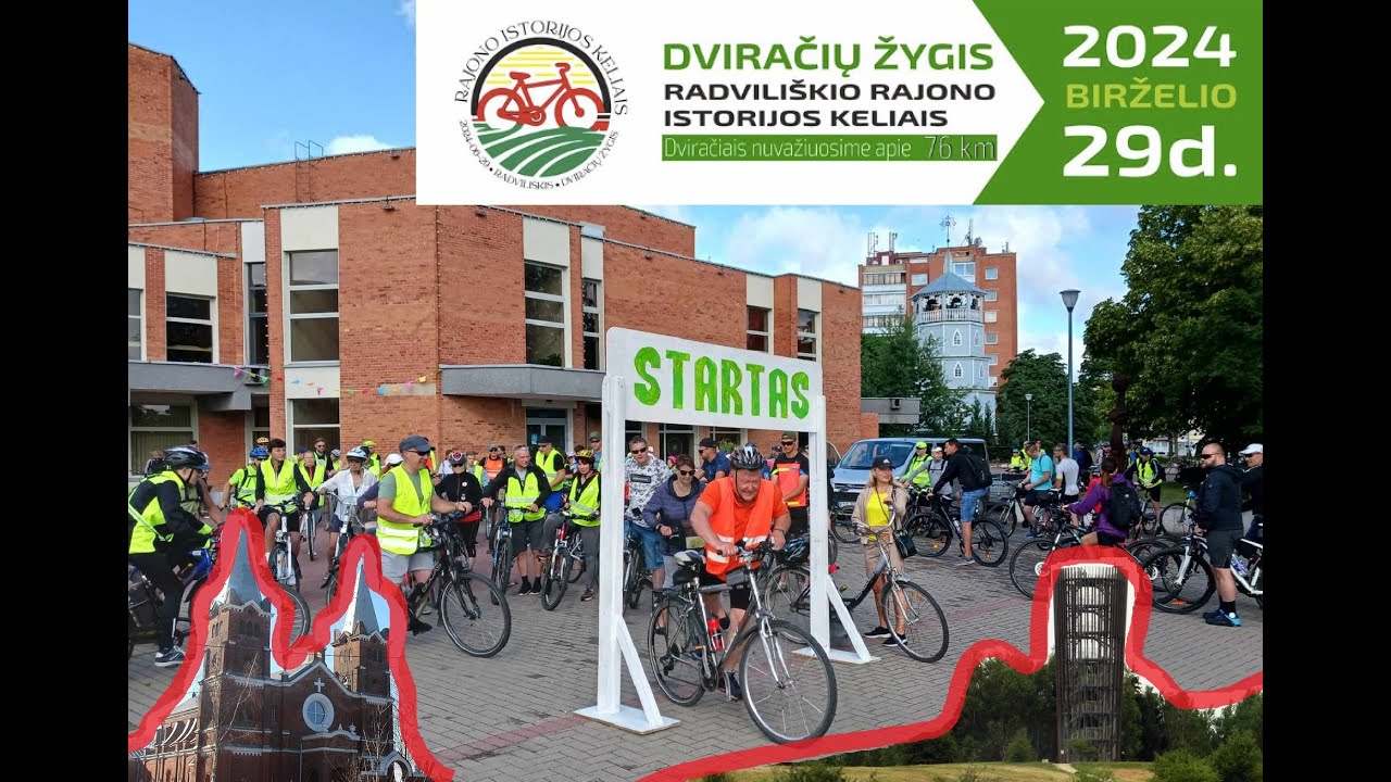 Dviračių žygis. Radviliškio istorijos keliais