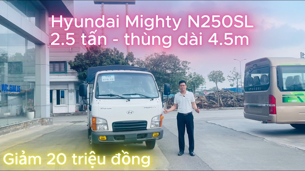 Hyundai Mighty N250SL - tải trọng 2.5 tấn, thùng dài 4.5m