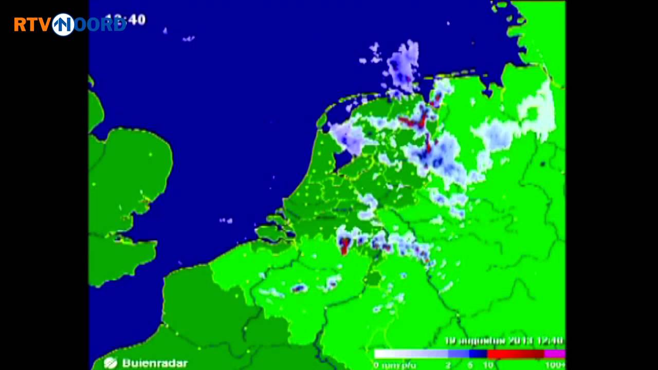 Het noodweer op Buienradar - RTV Noord