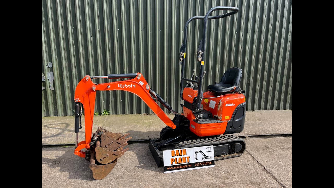 KUBOTA K008-3 MINI EXCAVATOR FOR SALE.