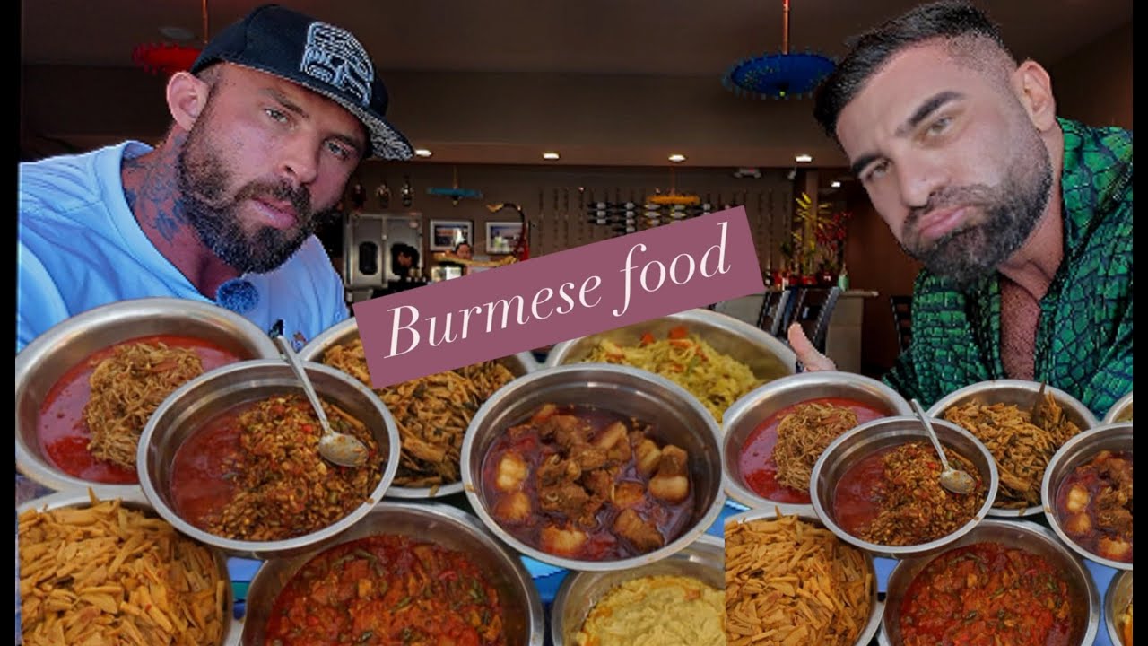 Trying Burmese food the first time with @HugeAjax