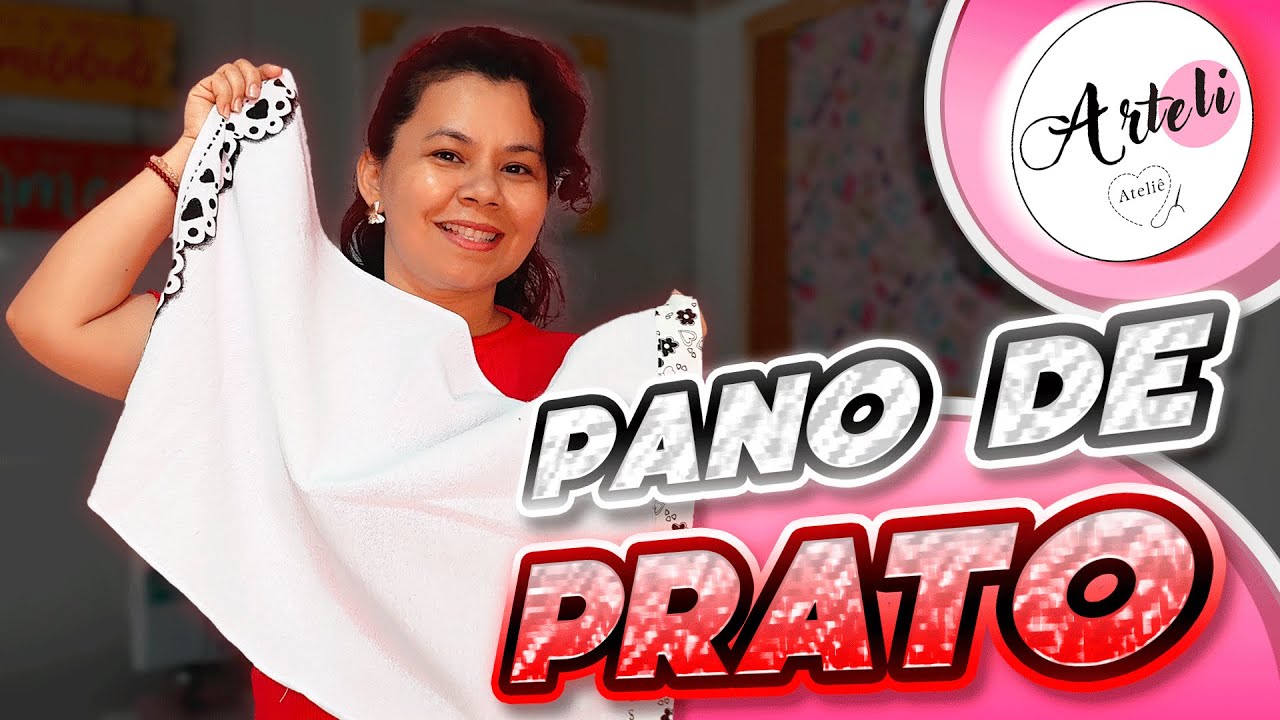ACOMO FAZER PANO DE PRATO COM MINI CORAÇÕES/PASSO A PASSO 🪡🩷🧵