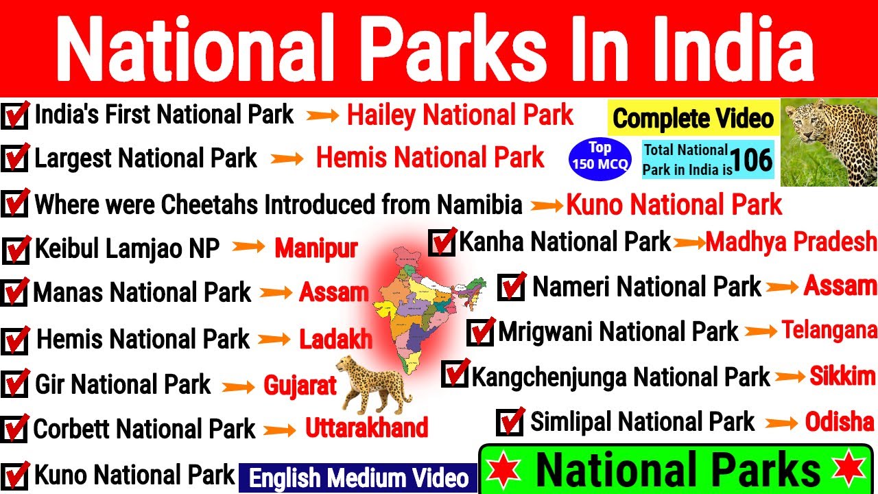 Geography: National Parks of India and their states | भारत के राष्ट्रीय उद्यान | Memory Tricks &Maps