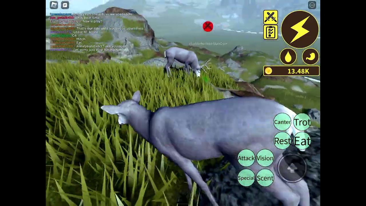 Close encounter with wolf pack - Yellowstone Unleashed - Roblox