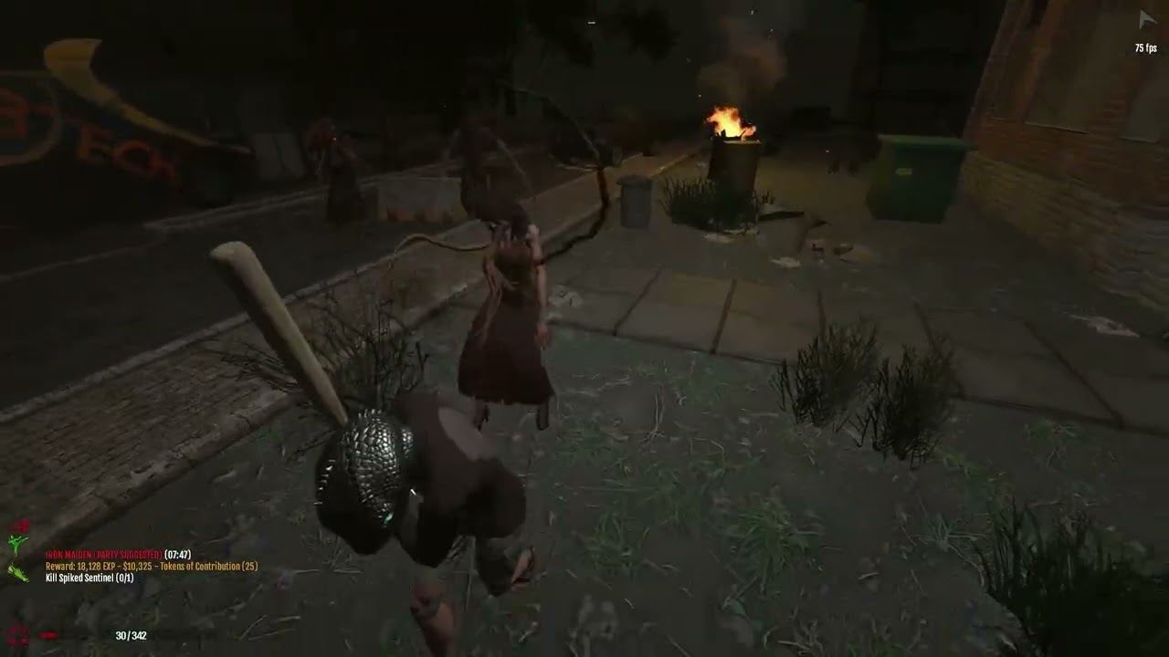 Dead Frontier 2  Stun Baton against Spiked Sentinel without melee expert