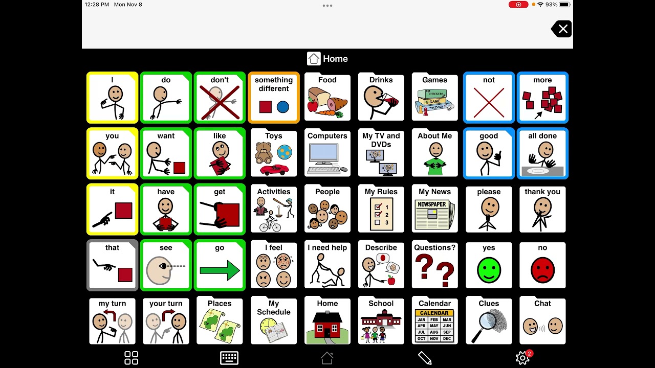 Different ways to communicate in Proloquo2Go