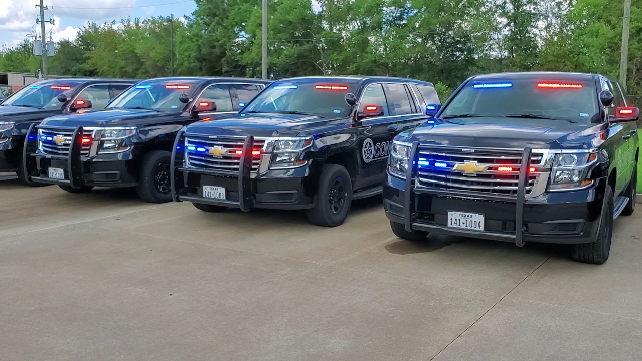 4 of 5 Tahoe PPV Patrol Feniex Police Lights by EFS Houston Emergency Fleet Service