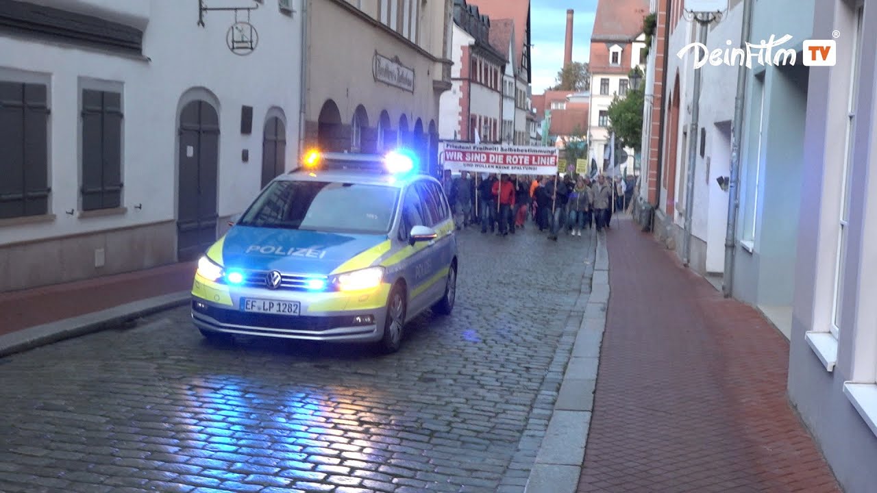 Montags Spaziergänger am 19.09.2022 in Pößneck.