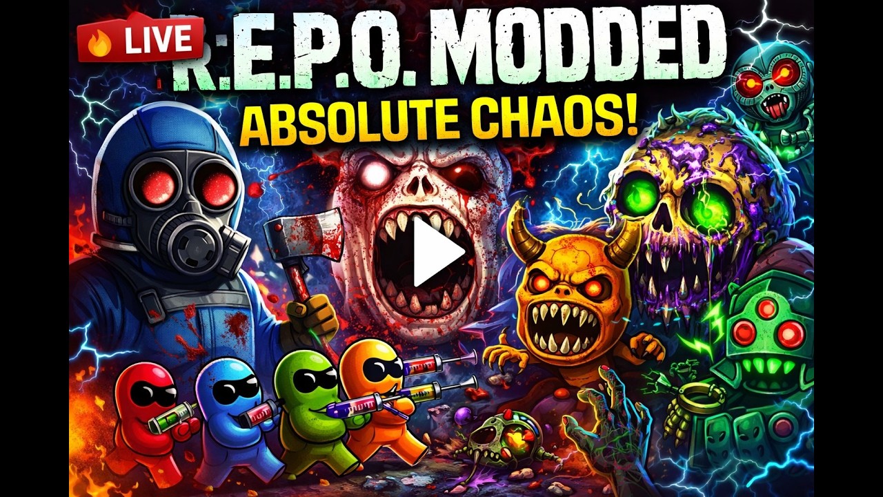 🔥 R.E.P.O. Modded LIVE — Crazy Mods, Custom Maps + Enemies & Funny Moments with Fiancee & Scottish!