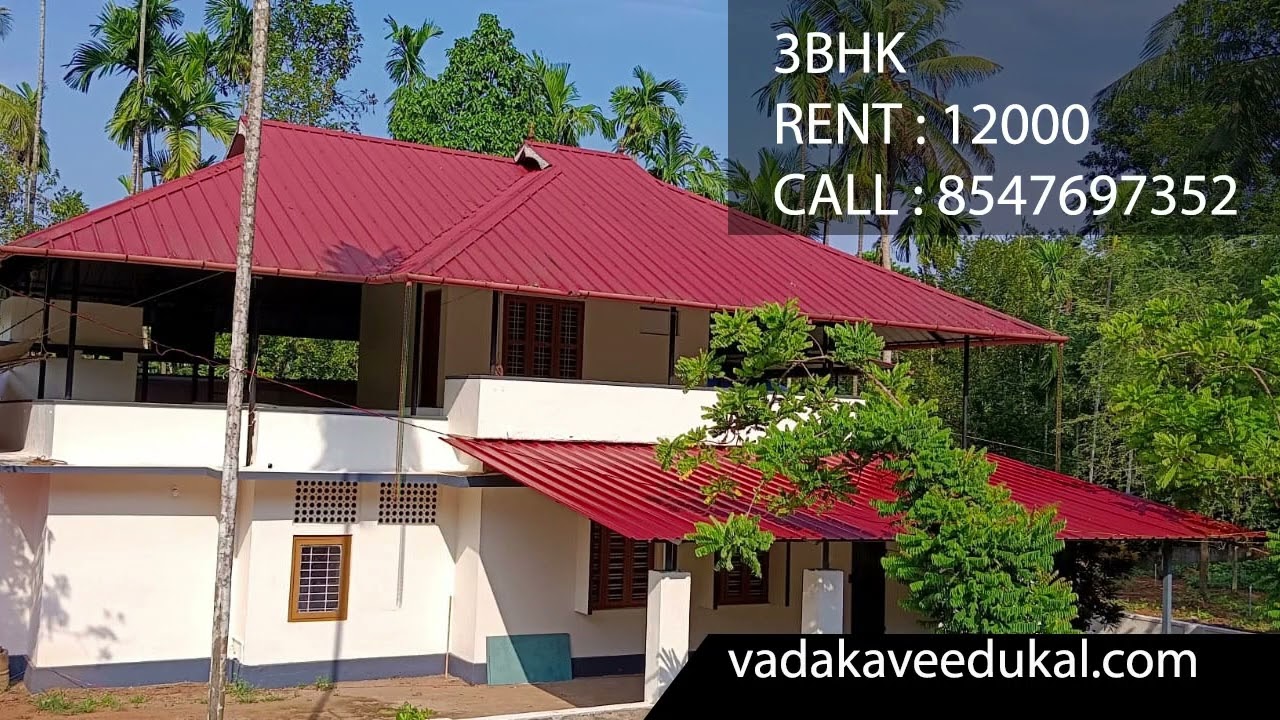 3 BHK INDEPENDENT HOUSE WITH BIG LAND AREA( THUPPUMPADY - RENT 12000) CALL 8547697352
