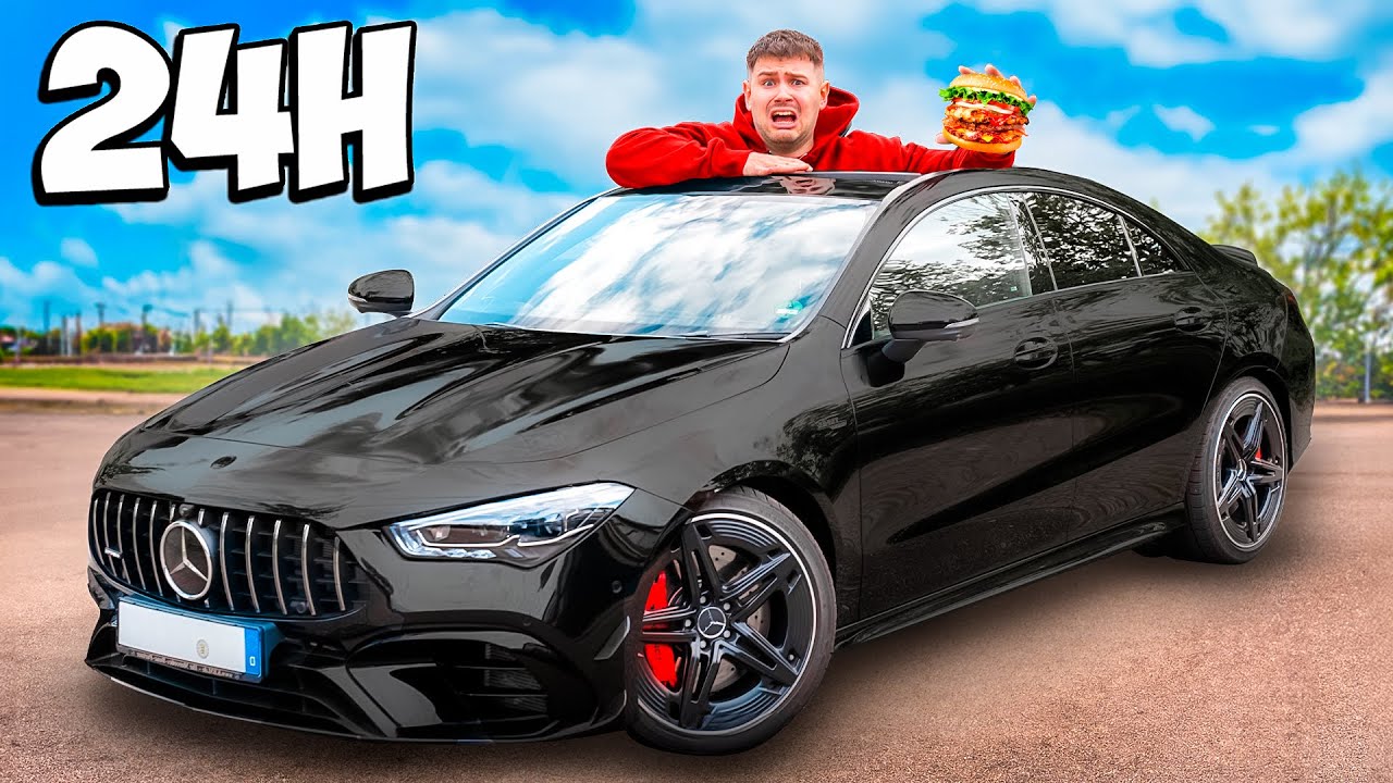 24 STUNDEN im AUTO (AMG) 🚗