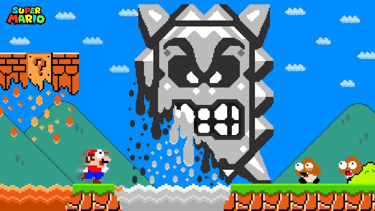 Everywhere Mario goes, the world gets MELTED!