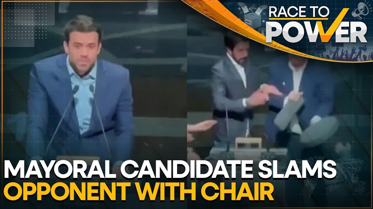 Brazilian Mayoral Candidate Hits Opponent with Chair During Live Debate | Race To Power | WION