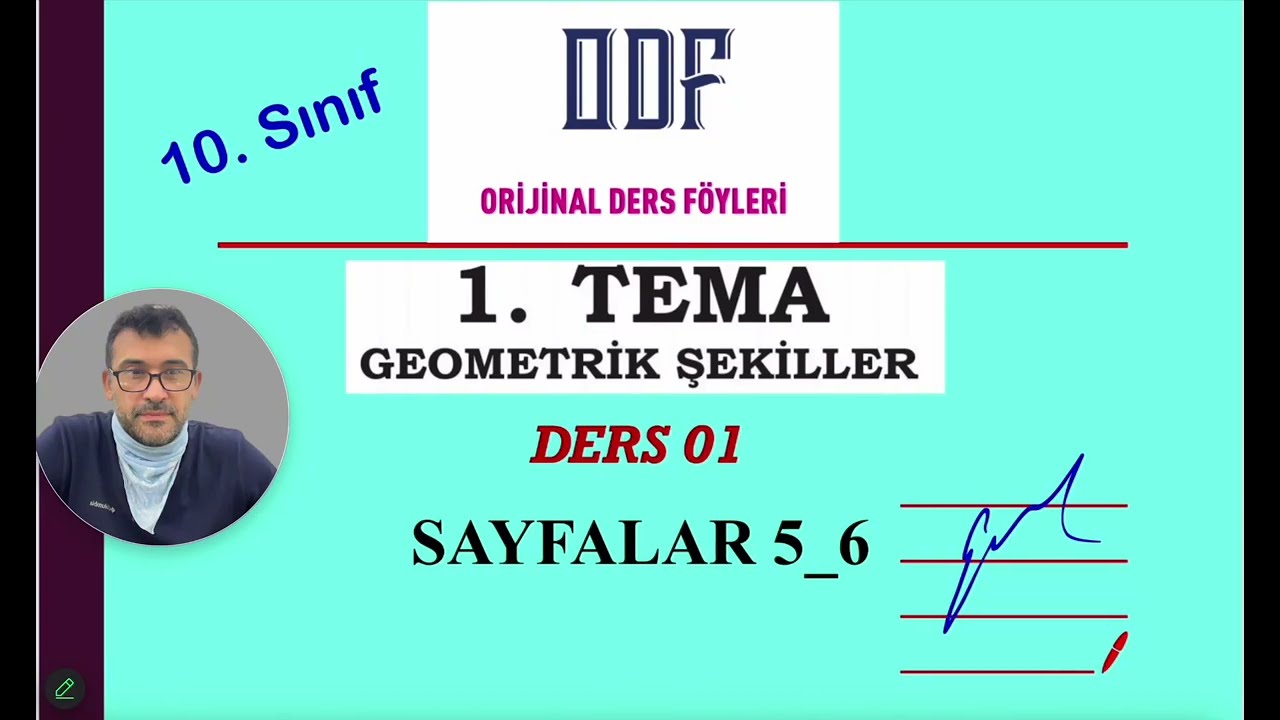 10 ORİJİNAL DERS FÖYLERİ GEOMETRİK ŞEKİLLER DERS 01 SAYFA 5_6