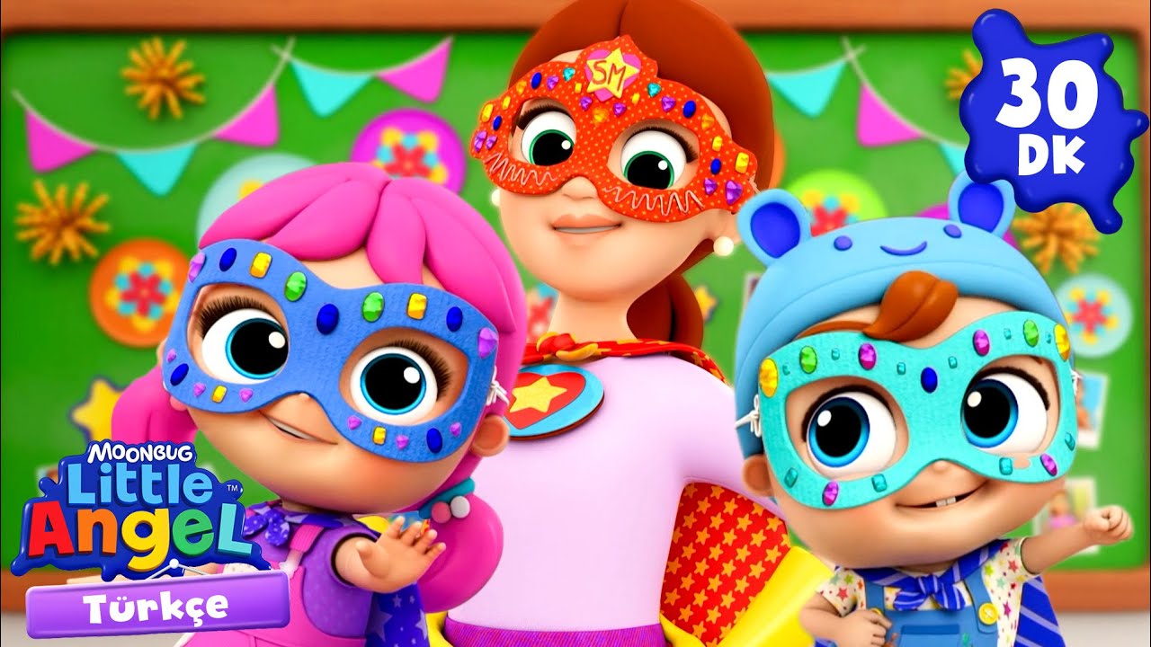 Annemizi Çok Seviyoruz! 💕📷 | Eğlenceli ve Öğretici Çocuk Şarkıları | Little Angel Türkçe