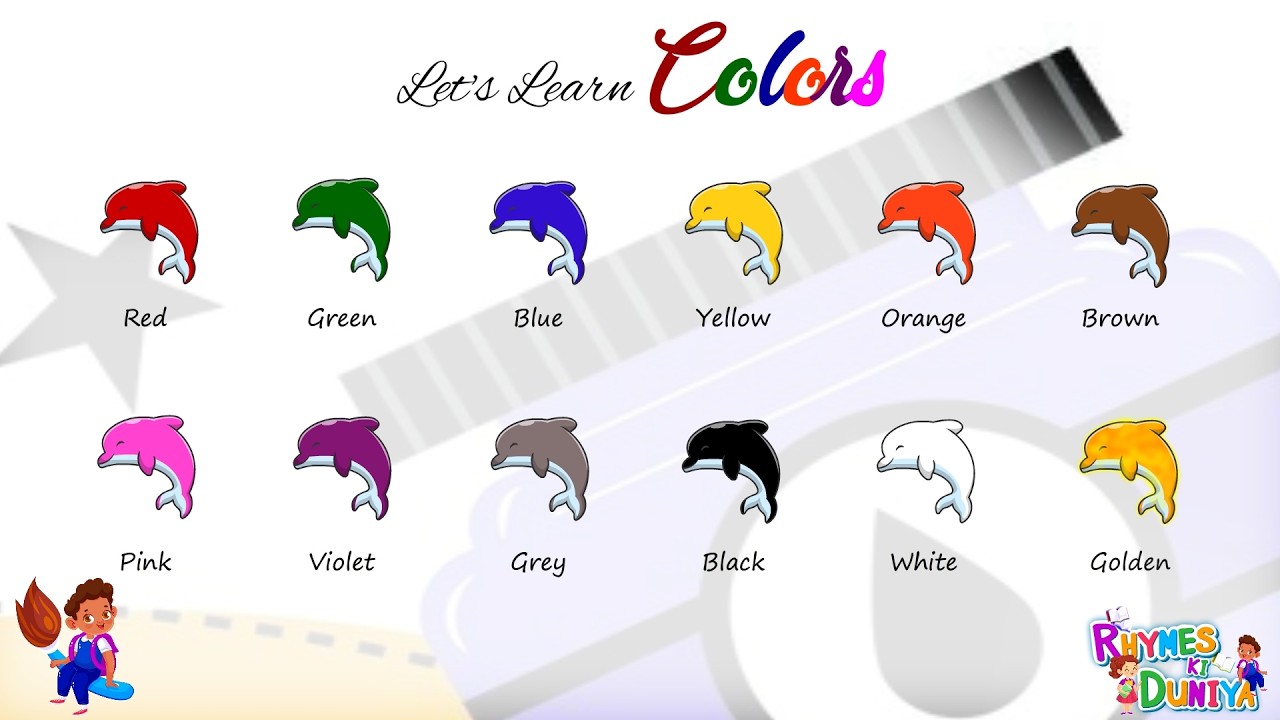 Learn Colors Name In English | Color Videos For Kids |  Learn to write colors name for Kids