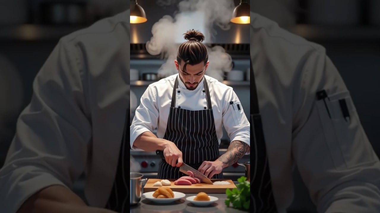 He Cooks Like a Samurai Fights 🔥#AnimeChef #CulinarySamurai #CookingArt #ChefSpirit #youtubeshorts