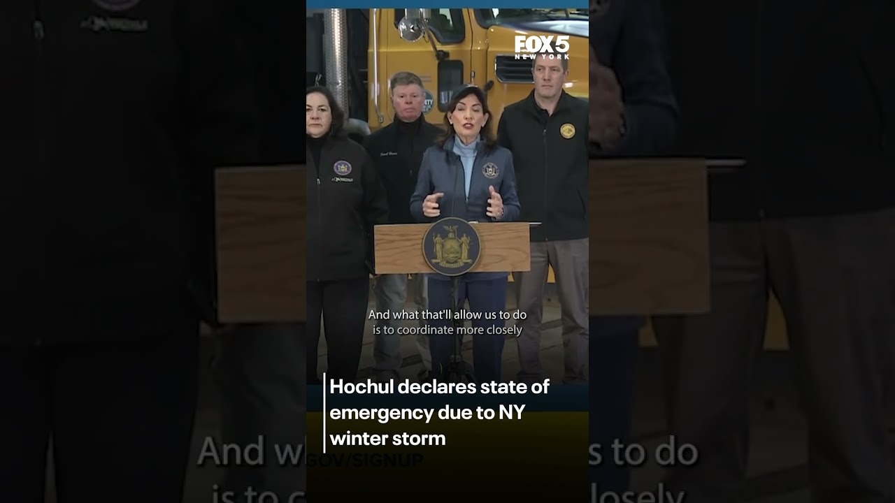 Hochul declares state of emergency due to NY winter storm