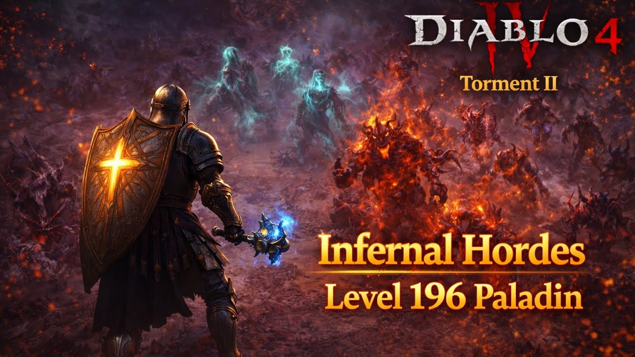 Diablo 4 Infernal Hordes | Level 196 Paladin | Torment II (6 Waves)