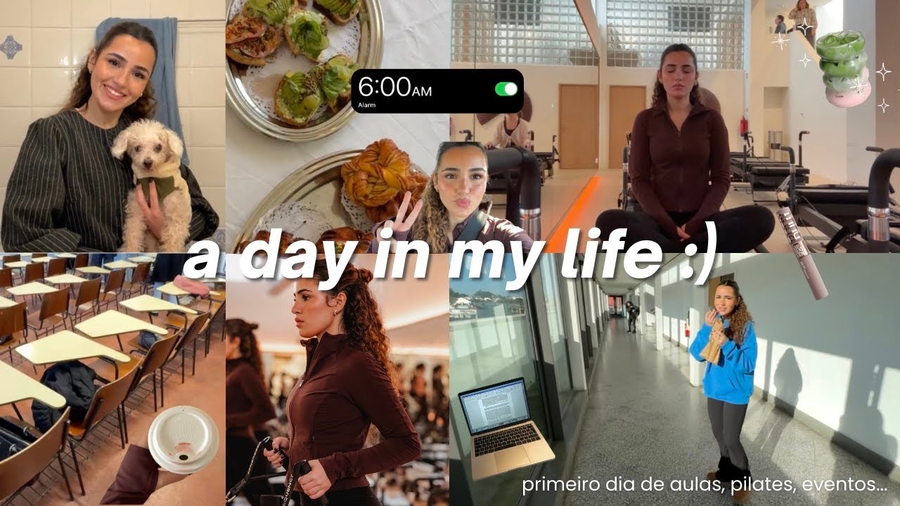 A DAY IN MY LIFE 🌟 (primeiro dia de aulas, pilates, eventos...)