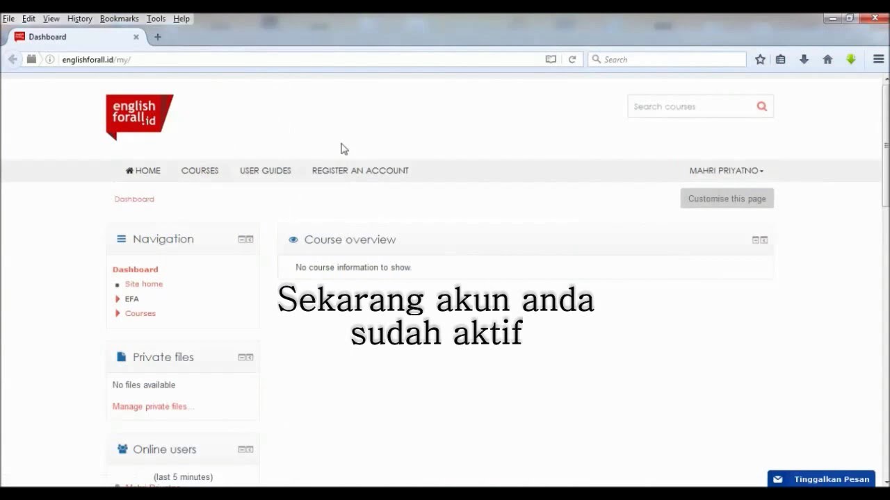 01 Cara Membuat Akun di Englishforall.id - Persiapan IELTS dan TOEFL Secara Online