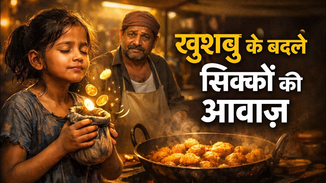 भजीये की खुशबू और सिक्कों की आवाज़ | एक गरीब बच्ची की दिल छू लेने वाली कहानी| Emotional Story#story 