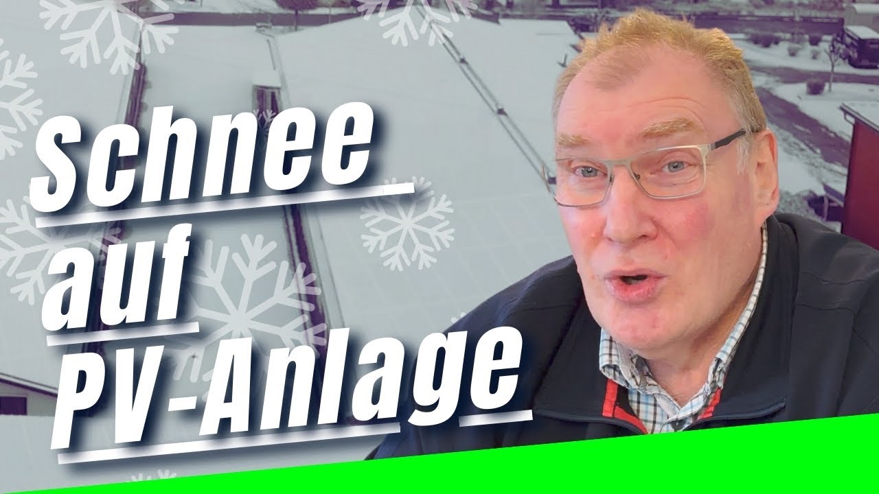 Schnee auf der PV-Anlage – das rät Holger Laudeley bei Winterwetter und Frost