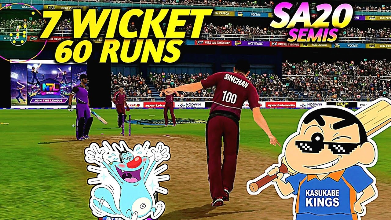 SHINCHAN IS A BEAST! 😱 7 Wickets & 60 Runs in One Match? | Shinchan Career Mode 🏏 | SA20 Wcc3 