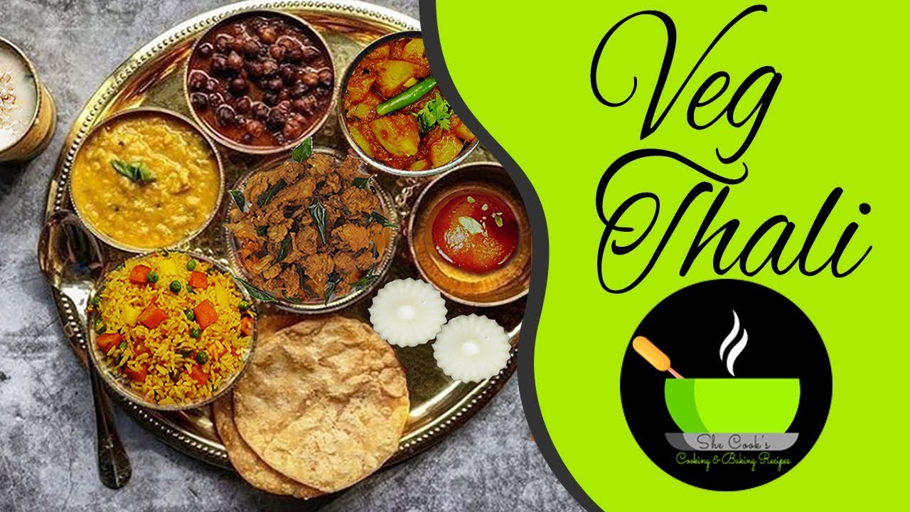 North Indian Vegetarian Thali | Punjabi Thali Recipe |  Lunch Menu Ideas | Indian Veg Thali