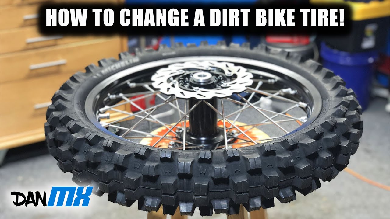 HOW TO CHANGE A DIRT BIKE TIRE, TUBE, AND RIM BAND | Full step by step walkthrough!