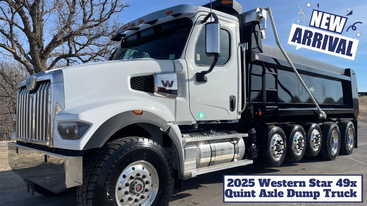 2025 Western Star 49x Quint Axle Dump Truck Walkthrough Video